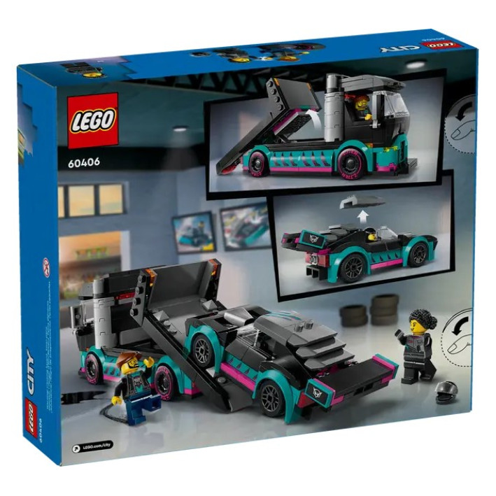 60406 | LEGO® City Race Car and Car Carrier Truck